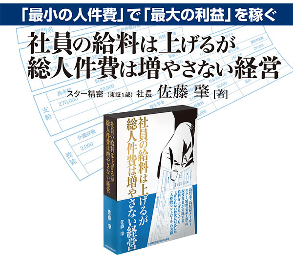 社員の給料は上げるが総人件費は増やさない経営