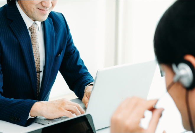 いつでも相談できる！専属サポーター制度