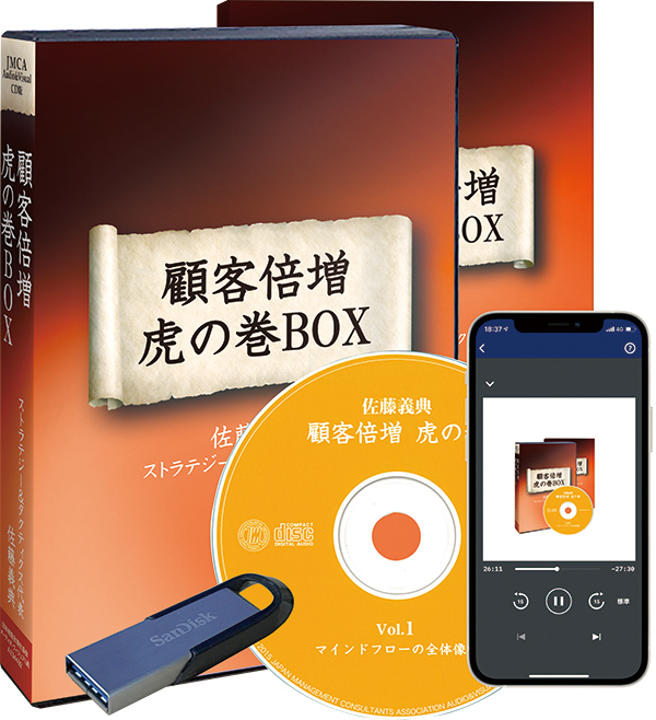 佐藤義典の「顧客倍増 虎の巻」CD版・デジタル版 | 日本経営合理化